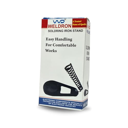 Image of inchGILHOT Sturdy Metal Round Soldering Iron Stand with Spring Holder and Tip Holder - Ideal for Heavy Soldering Projects and Professional Use inch