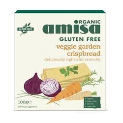 Image of Amisa Gluten Free Veggie Garden Crispbread Organic 100g by Amisa