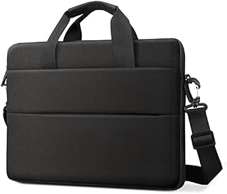 FINPAC Laptop Bag Carrying Case with Shoulder Strap, Computer Sleeve Protective Cover for Macbook Pro 14, Macbook Air/Pro 13 M2/M1, 13.5" Surface Laptop 3/4, 12.4" Surface Laptop Go 2/1, Black