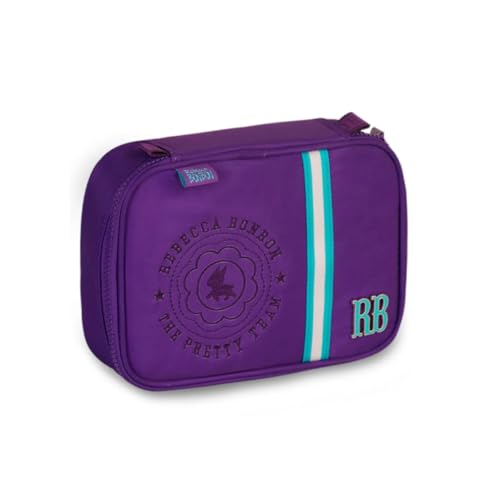 Estojo Rebecca Bonbon Box Roxo Escolar Com 36 Elásticos Juvenil