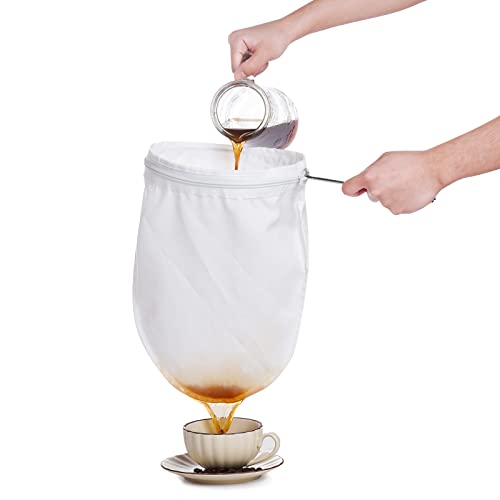 Hmxpls 3 Pcs Ultra Fine Mesh Strainer Bags, Cheesecloth Strainer With Handle, Reusable Food Filter Bags thumb #2