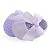 Baby Girls Princess Bowknot Soft Sole Cloth Crib Shoes Sneaker Purple, 6-12 Months