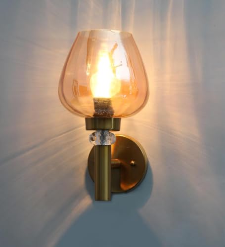 Image of Modern 281 WL Brass Finish Wall Light for Living Room, Modern Wall Lamps for Bedroom, Wall Lights for Home Decoration, Bedside Wall Lamp Scone for resturant /Cafe