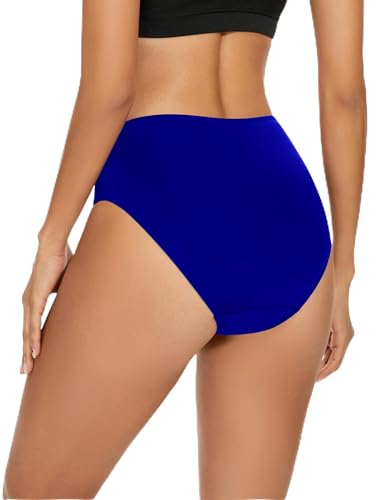 Maillot de bain menstruel femme piscine anti fuite avec protection solaire UPF 50+ bleu
