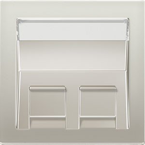 Plaque Jung ES569 bloc enregistrement acier laqué pour adaptateur stable