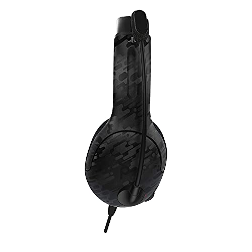 PDP Gaming LVL40 Wired Headset With Noise Cancelling Microphone: Black Camo, PS5/PS4 (Renewed) by PDP - Image 4