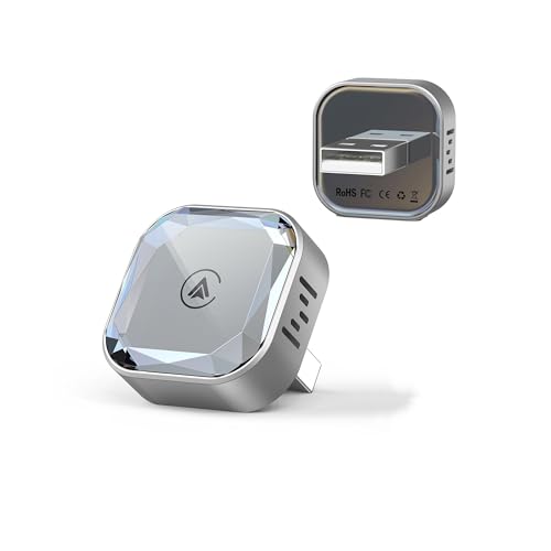 Wireless CarPlay Adapter for iPhone & Android Phone 2-in-1 CarPlay Dongle |…
