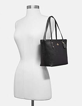 Coach Mini City Bag Black レザー 7105 Coach Mini Leather City Zip Tote Purse - Black - #22967