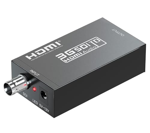 fdealz® [ 1 Piece ] SDI to HDMI Converter, 1080p HD-SDI / 3G-SDI/SD-SDI to HDMI Video Audio Converter (BNC to HDMI Adapter for SDI Camera Monitor Projector) (B0CP9RDYTM) Amazon Price History, Amazon Price Tracker