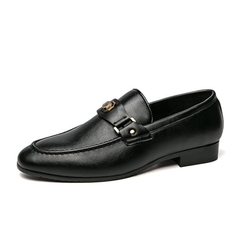 DXSYGMBN Scarpe Eleganti da Uomo in Pelle Verniciata Slip On