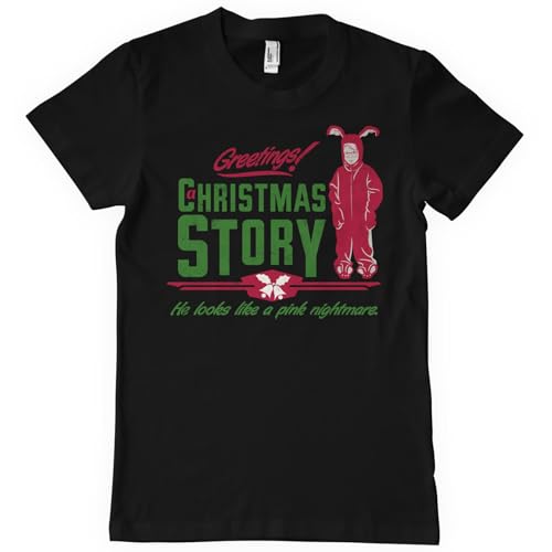 T-shirt Pink Nightmare A Christmas Story vêtement rose humour coton homme