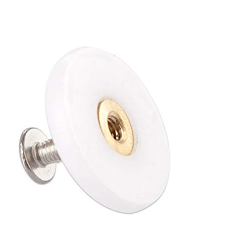 Bioristar Shower Door Rollers Replacement 3/4 Bathroom Pan Glass Sliding Door Pulleys Sliding Door Rollers Replacement Shower Door Hardware Installation Kit 4Pcs 19Mm #TOP5