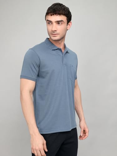 Image of Monte Carlo Mens Regular Fit Half Sleeve Solid Polo Neck T-Shirt (Pack of 1)