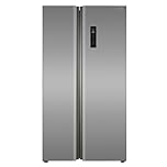 HYE American Fridge Freezer - Side By Side American Style Fridge Freezer, No Frost, 92cm Width, 505L Freestanding Design, Low Noise (37dB), Sleek Inox Finish, Ideal For Large Families - RF01AM505DS07