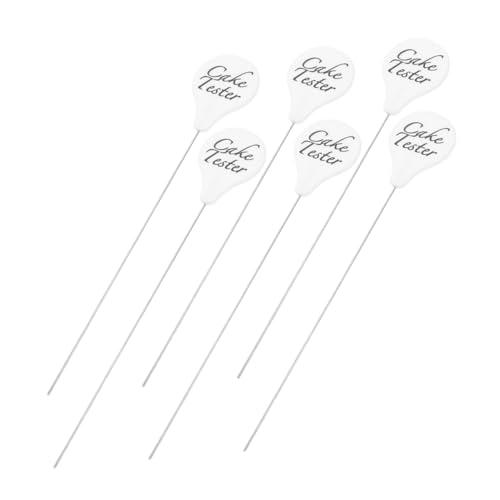 Cabilock Upgrade Your Baking: 6-pack Metal Cake Tester Needle Stainless Steel Baking Tool for Biscuit Cookie Cupcake Testing
