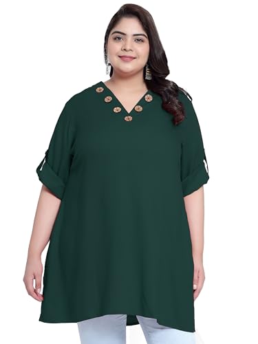 Image of Indietoga Women's Plus Size Casual Longline Tunic Tops (2XL to 7XL)