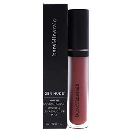 bareMinerals Gen Nude Matte Liquid Lip Color, Friendship, 0.13 Fluid Ounce, Multi (80916)