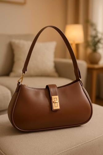 AshcrafZee Brown Medium Hobo Sling Bag - Image 3