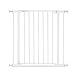 hauck Clear Step 2, Weiß - Kinderschutzgitter Hundegitter, Verstellbare Breite 75-80 cm, 77 cm Hoch, Flacher Einstieg, Einhand Öffnung, ohne Bohren, für Innen
