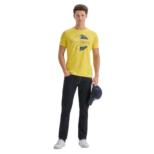 Image of Pepe Jeans Men T-Shirt|Cotton|Slim Fit