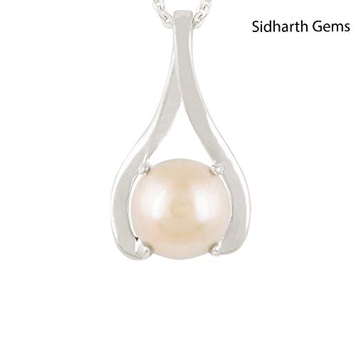 Pendentif perle des mers du Sud contre le ternissement, éclat blanc durable