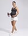POSHDIVAH Women's Maternity Tank Tops with Built in Bra Padded Sleeveless Pregnancy Yoga Tee Workout Shirt Clothes, Grey Small