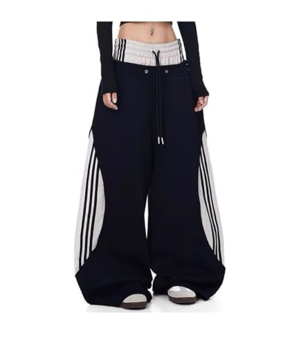 Pantalon de jogging ample femme hip hop streetwear coupe large