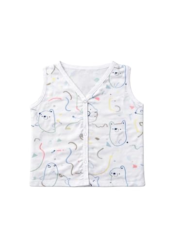 Image of Organic Crinckled Cotton Muslin Front Open Jabla | Printed Jhabla | for Newborn & Infants | All Season wear Jabala Baby Products | Sleeveless Vest | Assorted Pack of 3| Size -6-12 Months