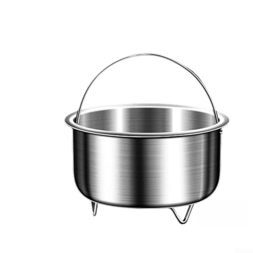 Honseadek Cesta de vapor de acero inoxidable 304 para verduras, cuenco multifuncional para cocinar al vapor, inserto de cocina drenable para uso en cocina (B)