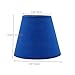 KUMGROT 6 Pcs Table Lamp Shades Clip on Lamp Shade Cover Fabric Round Bedside Lampshades Small Chandelier 3.54