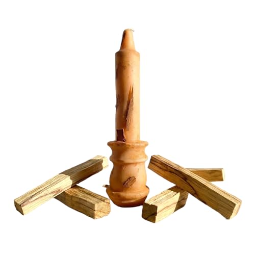 Bougie Palo Santo et cire d'abeille rituel Essences Agape