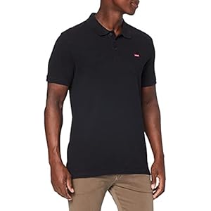 Levi’s Housemark Polo T-Shirt Homme, Mineral Black, M