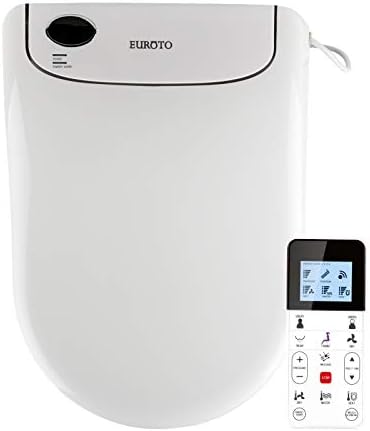 Euroto Toilet Bidet Luxury Elongated for Bathroom Toilet Bowls, Toilets, and Toilet Seats Elongated White Adjustable Heated Seat and Water Dual Nozzle Feminine Wash