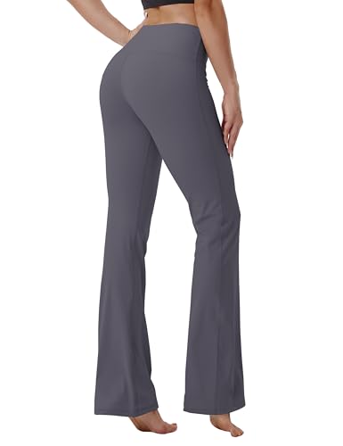 Image of BUBBLELIME 29 inch /31 inch /33 inch /35 inch /37 inch 3 Styles Women's High Waist Bootcut Yoga Pants Basic /Side Pockets Tummy Control Workout Flared