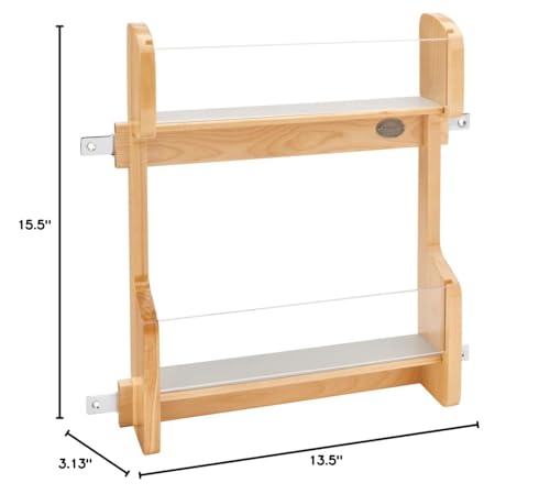 Image of REV-A-SHELF Wood Vanity Cabinet Door Storage Rack