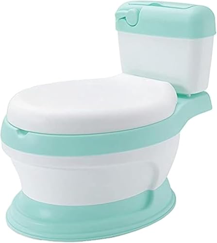 Ladfrol子供用ビデ、男の子と女の子の赤ちゃん用小便器スツール、赤ちゃん用おまる小便器おまる、子供用シミュレーショントイレ、洋式便座トレーニングシート赤ちゃん6ヶ月?6年練習シート (グリーン)