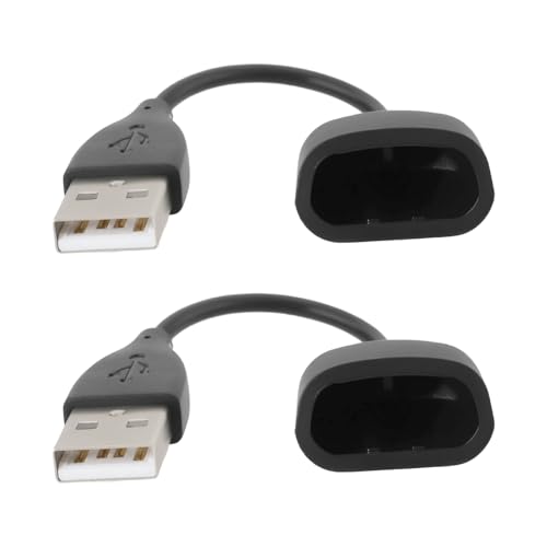 OTOTEC Cable Cargador USB para Pulsera Inteligente de 2 Piezas Compatible con Fitbit One Pulsera de Actividad Inalámbrica Longitud de 12,5 Cm Cable de Carga para Reloj Color Negro