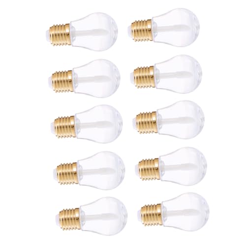 VINTORKY 10piezas Tubos De Lip Gloss Forma De Bombilla Contenedores Creativos De Plástico Para Cosméticos Recipientes Para Labiales Diseño Transparente y Liviano Para Viajes