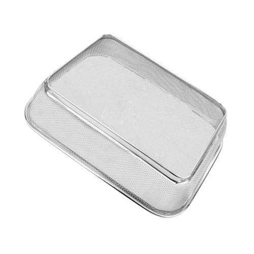 CORHAD Cesta Colador de Acero Inoxidable Resistente para Drenaje de Frutas y Verduras Diseño Cuadrado con Malla Fina Utensilio Práctico para Cocina y Hogar Duradera y Segura para Uso