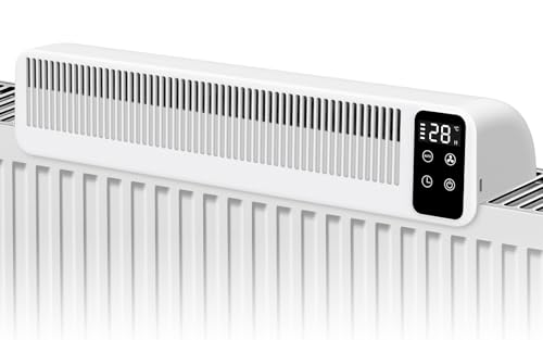 Ventilador para radiador, Amplificador de Radiador con 3 Ventiladores, Inalámbrico, Recargable, Aumenta Eficacia de Calefacción, Ahorra Energía(5200mAh)