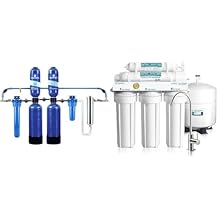 Aquasana Whole House Water Filter System - Water Softener Alternative w/UV Purifier & APEC Water Systems ROES-50 Essence Series Top Tier 5-Stage WQA Certified Ultra Safe