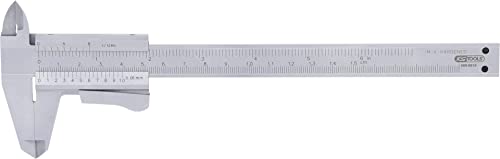 KS Tools - 300.0510 - Calibre à coulisse à double bec - 0-150 mm - Calibre et métrologie - Mesures intérieures extérieures et de profondeur - Mesures mm et en...