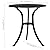 QUAHEAS Black Cast Aluminum Outdoor Bistro Set, Durable 3-Piece Patio Conversation Furniture for Garden Balcony, Round Table & Chairs