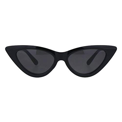 SA106 Little Girls Kids Size Mod Plastic Cat Eye Minimal Chic Retro Sunglasses