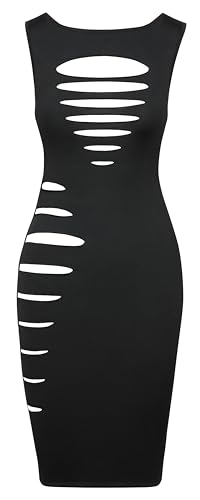Robe découpée glamour Cottelli noire taille S pour soirée