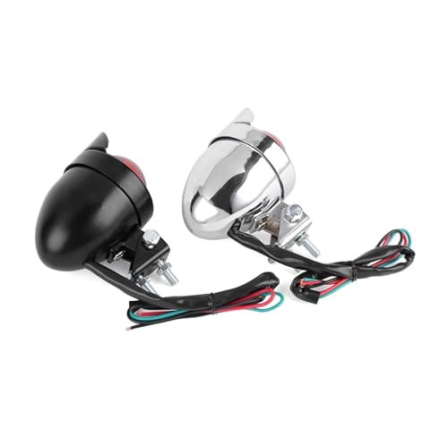 Intermitentes de moto con bombilla integrada y soporte metálico para transformación bobber 2