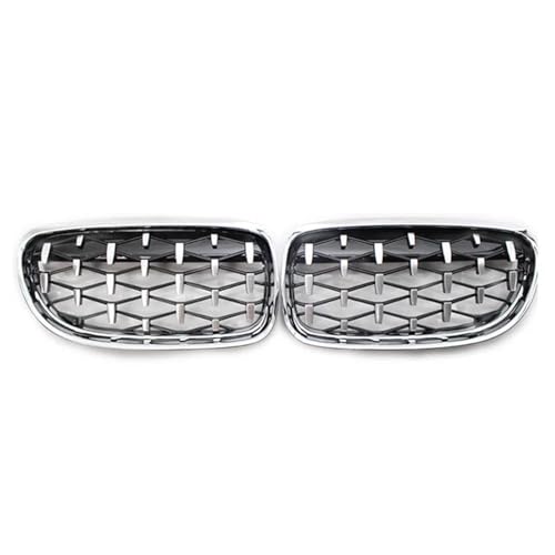 Calandres avant grilles en diamant argent pour BMW E90 E91 2009-2012