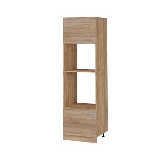 Vicco Armoire Micro-Ondes R-Line, Sonoma, 60cm, pour Une Combinaison Libre au Sein de systèmes de Cuisine modulaires