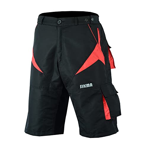 MTB Shorts Off Road Cycling Shorts Detachable Padded Liner miniatura 5