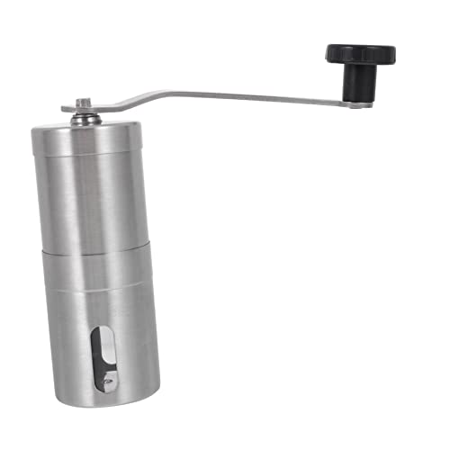 PRETYZOOM Macina Caffè Manuale in Acciaio Inox 304, Mulino a Manovella Silenzioso, Contenitore Smontabile, Per Casa, Ufficio e Viaggi, Macinacaffè Compatto Resistente Alla Corrosione